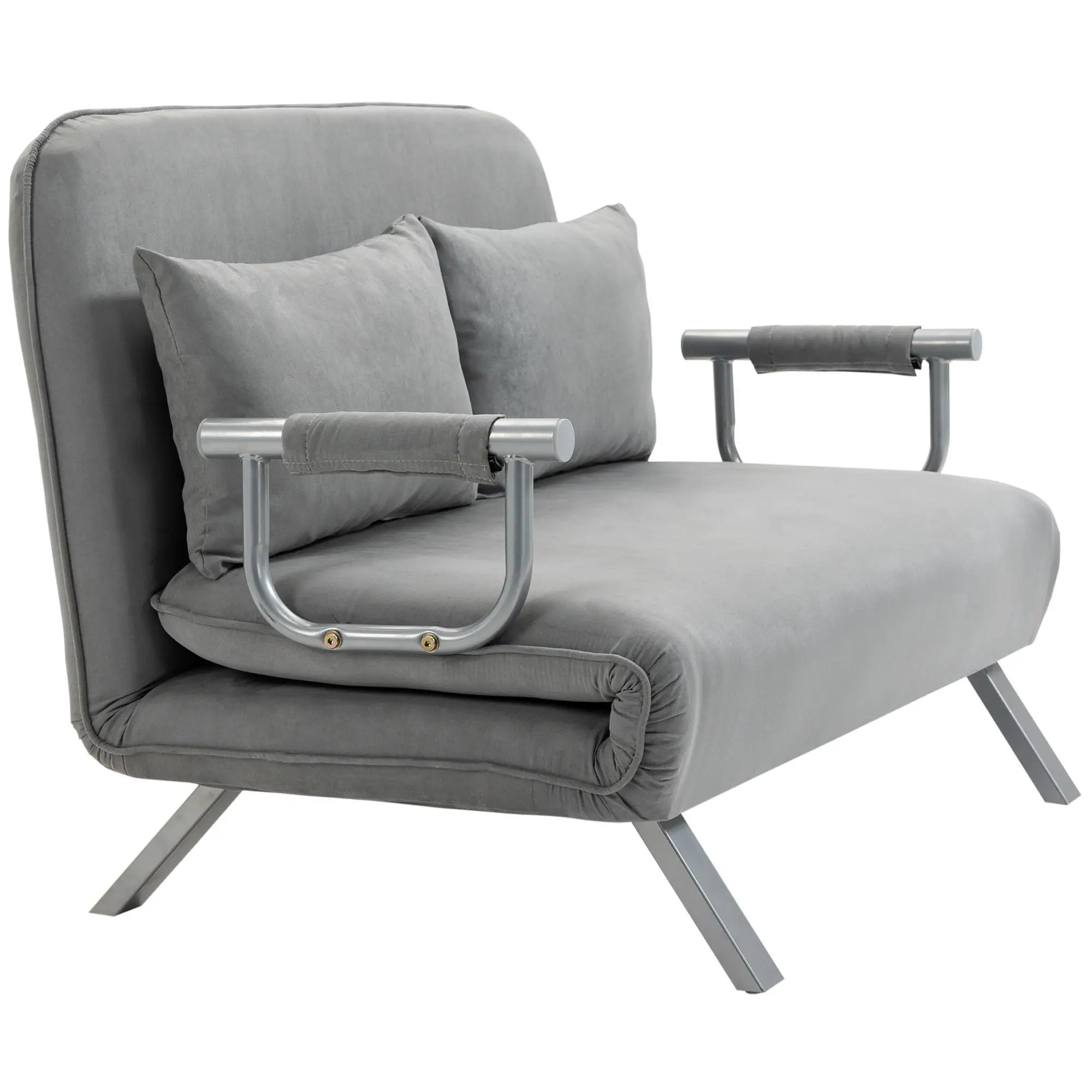 Sofa Bed 111 x 80 x 78cm - Light Grey - 12