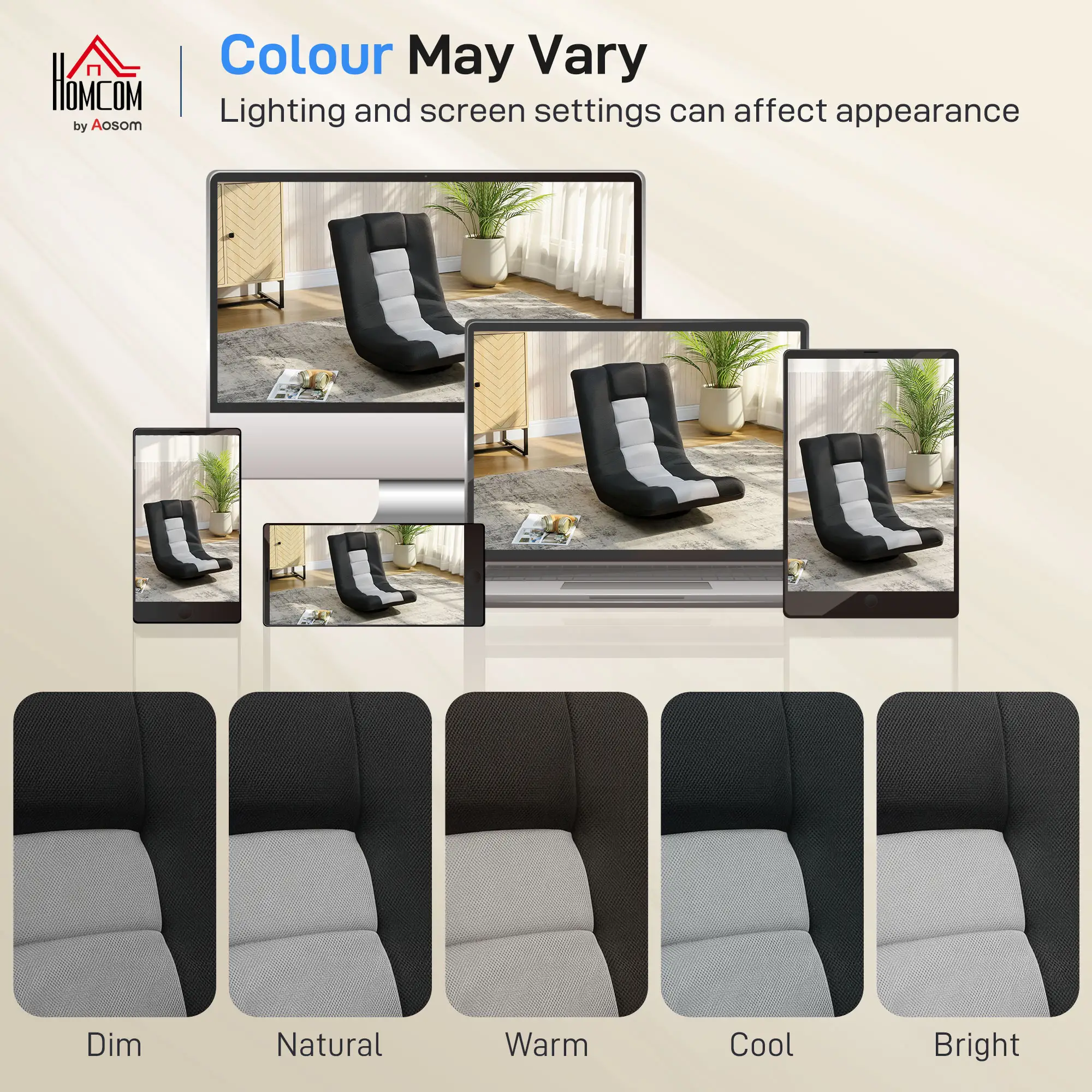 Sofa 59 x 104 x 72cm, Black - Black - 8