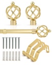 Cage - Extendable Curtain Pole in Gold - Image 3