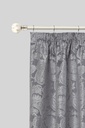 Sphere - Extendable Curtain Pole in Brushed Silver (with rings) - Image 2