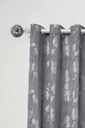 Mirrored - Extendable Curtain Pole in Brushed Silver (With rings) - Image 3