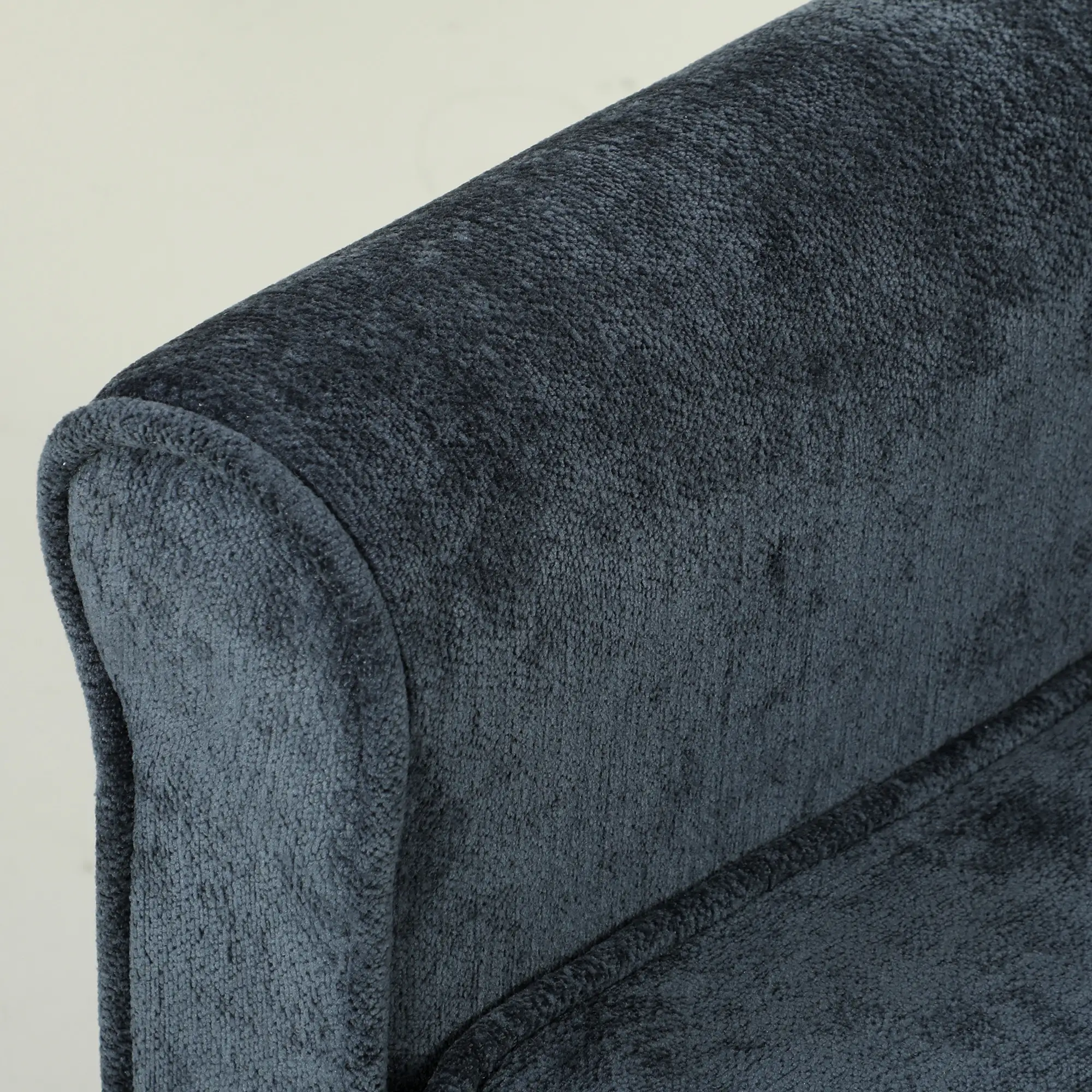2 Seater Chenille Sofa Bed 130 x 91 x 100cm - Dark Blue - 12