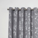 Fenton - Extendable Curtain Pole in Black Silk (With rings) - Image 3