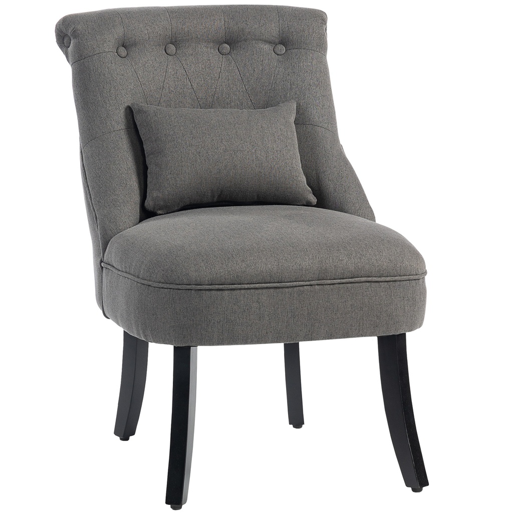 Linen Sofa 52.5 x 69 x 82cm - Charcoal Grey - 1
