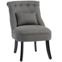 Linen Sofa 52.5 x 69 x 82cm - Charcoal Grey - 1