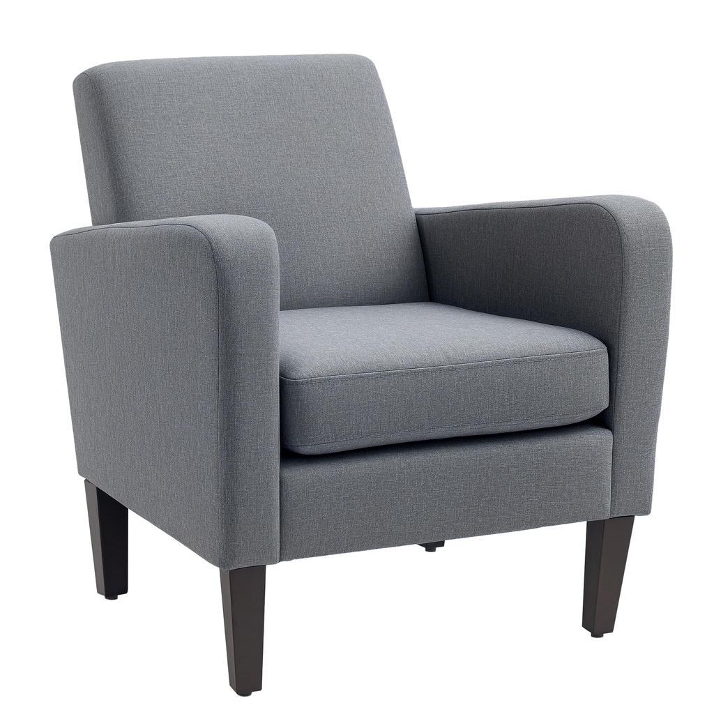 Linen Armchair 66 x 72 x 74cm - Grey - 1
