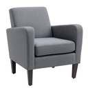Linen Armchair 66 x 72 x 74cm - Grey - 1