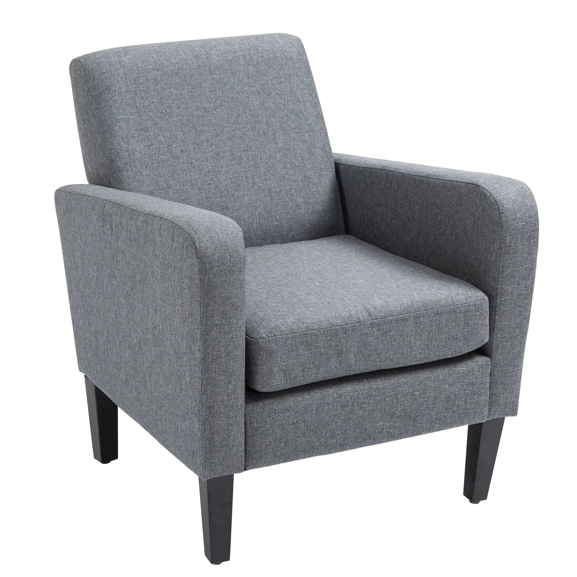 Linen Armchair 66 x 72 x 74cm - Grey - 10