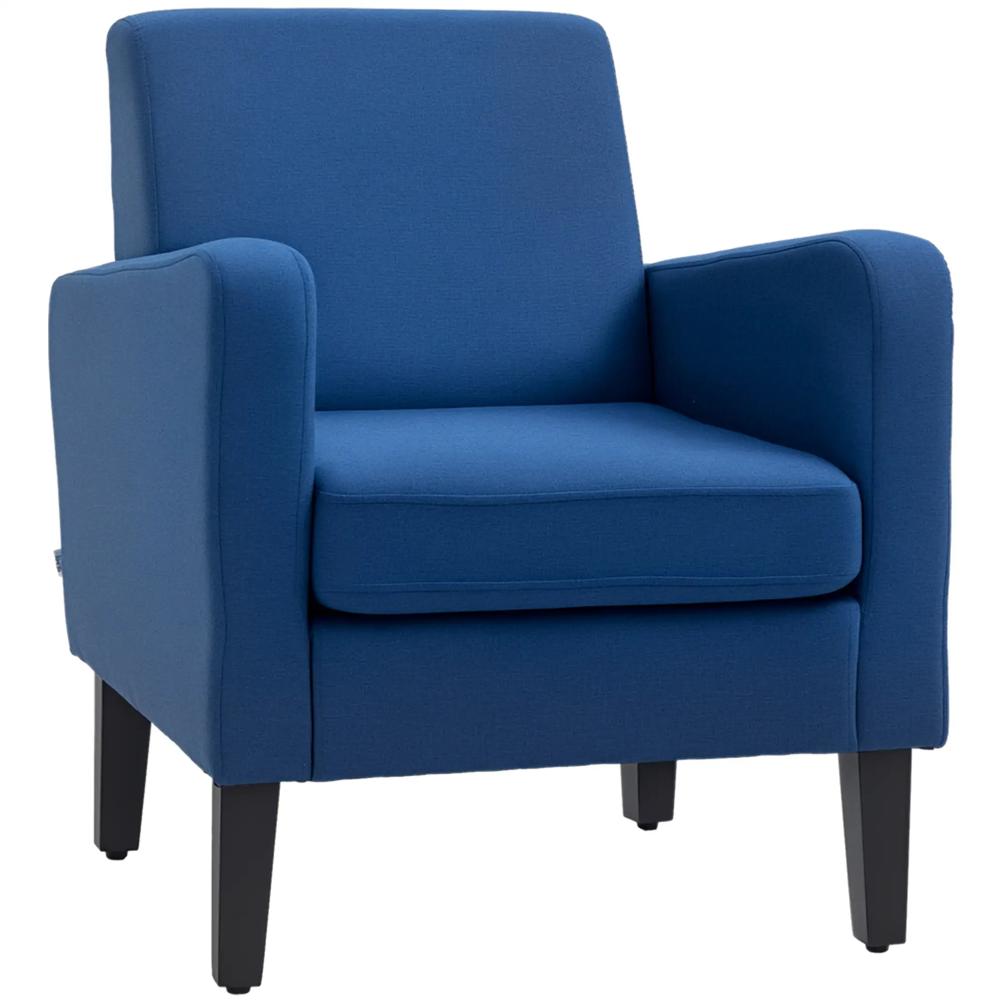 Linen Armchair 66 x 72 x 74cm - Blue - 10
