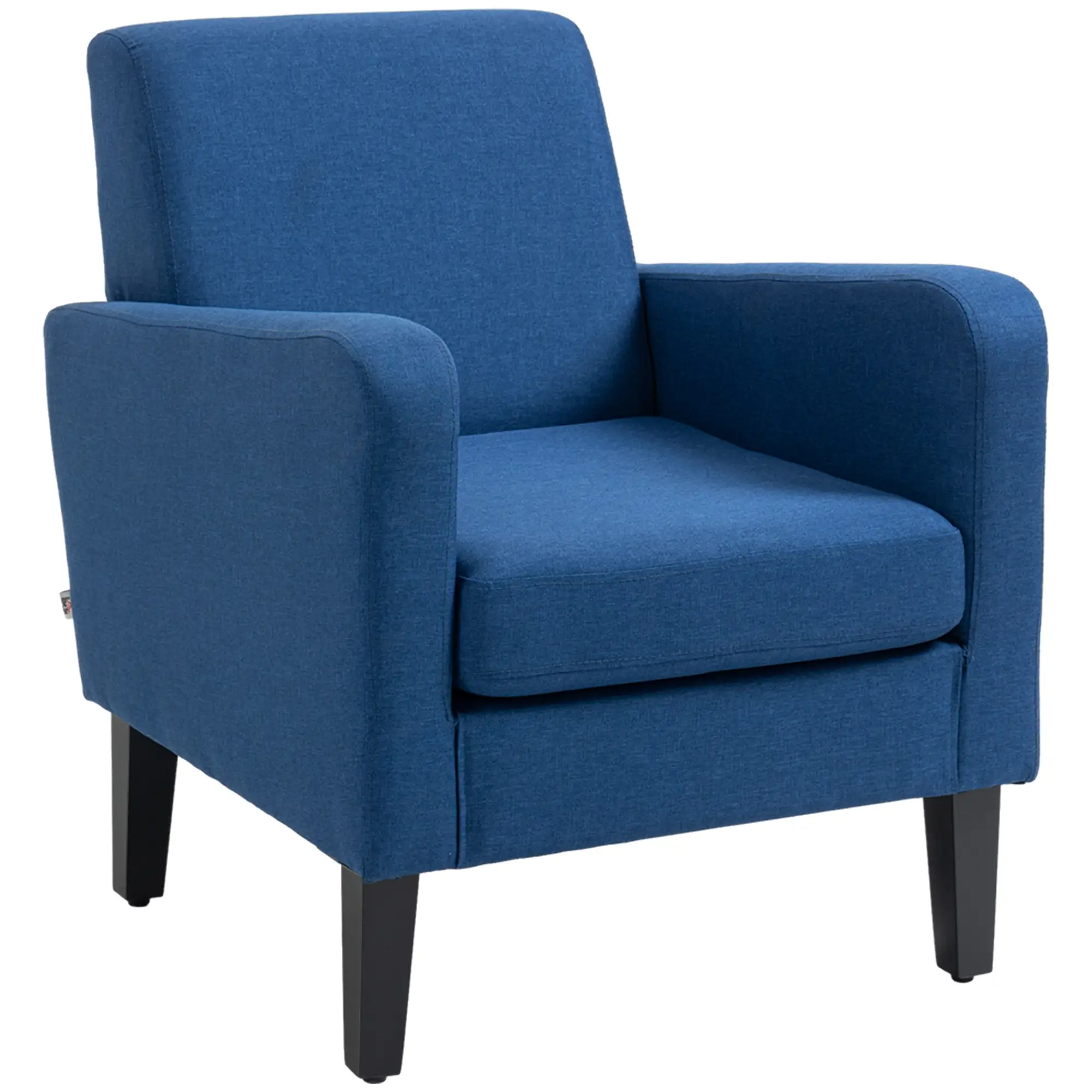 Linen Armchair 66 x 72 x 74cm - Blue - 11