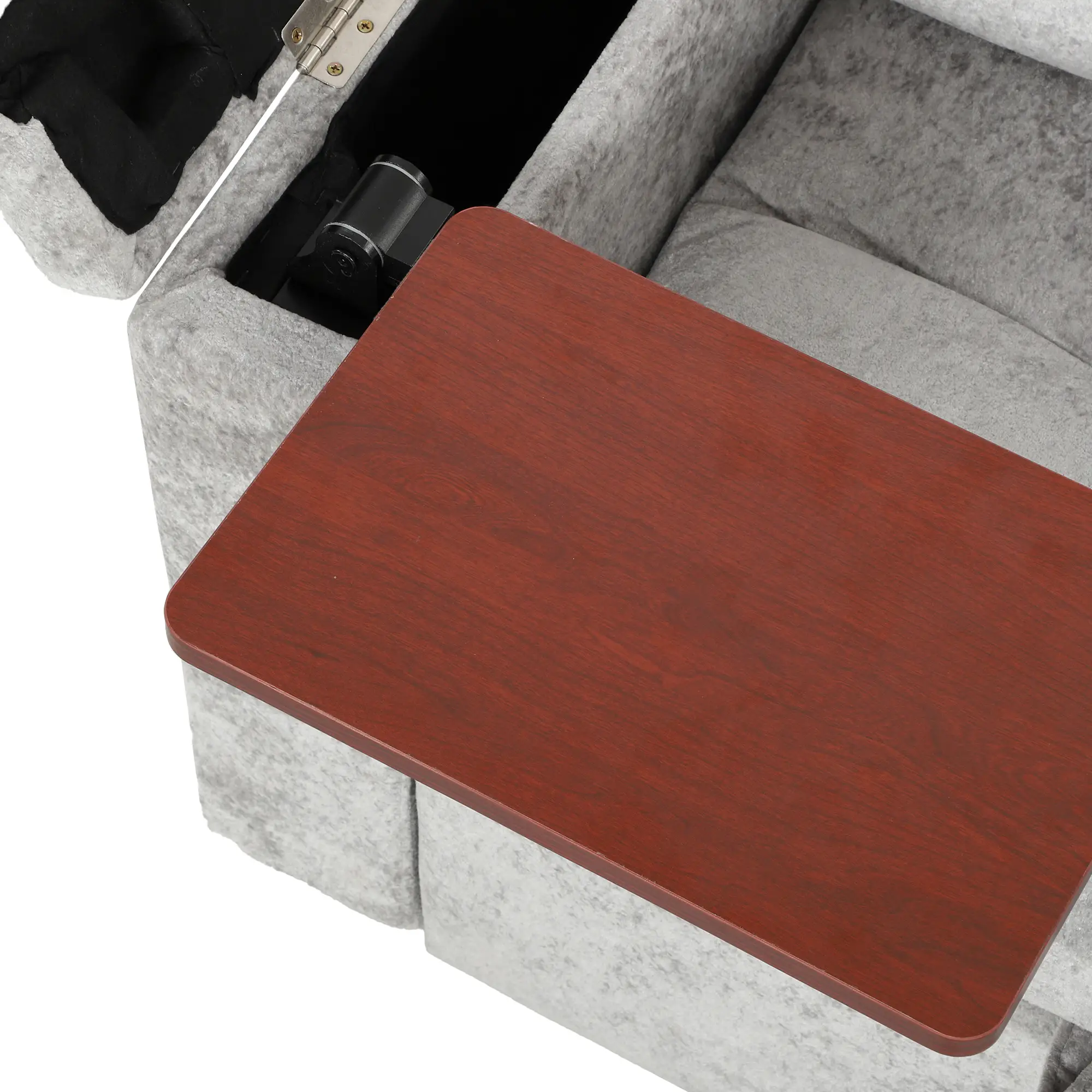 2 Seater Velvet Sofa Bed 137 x 91 x 95cm, Grey - Grey - 10