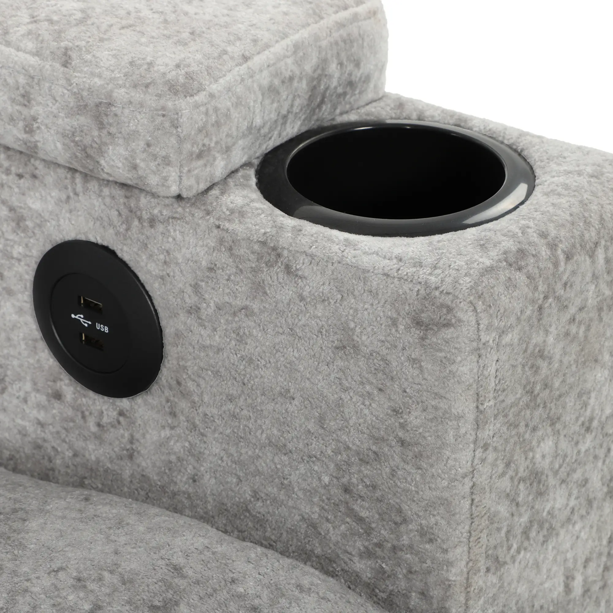 2 Seater Velvet Sofa Bed 137 x 91 x 95cm, Grey - Grey - 12