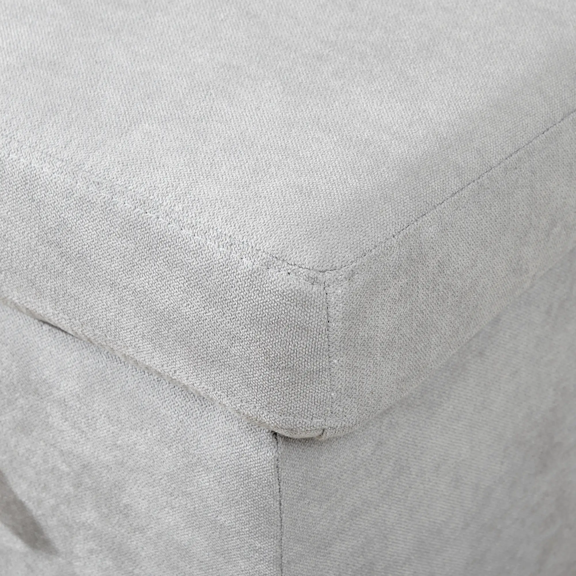 Linen Sofa Bed 200 x 126.5 x 85cm - Light Grey - 9