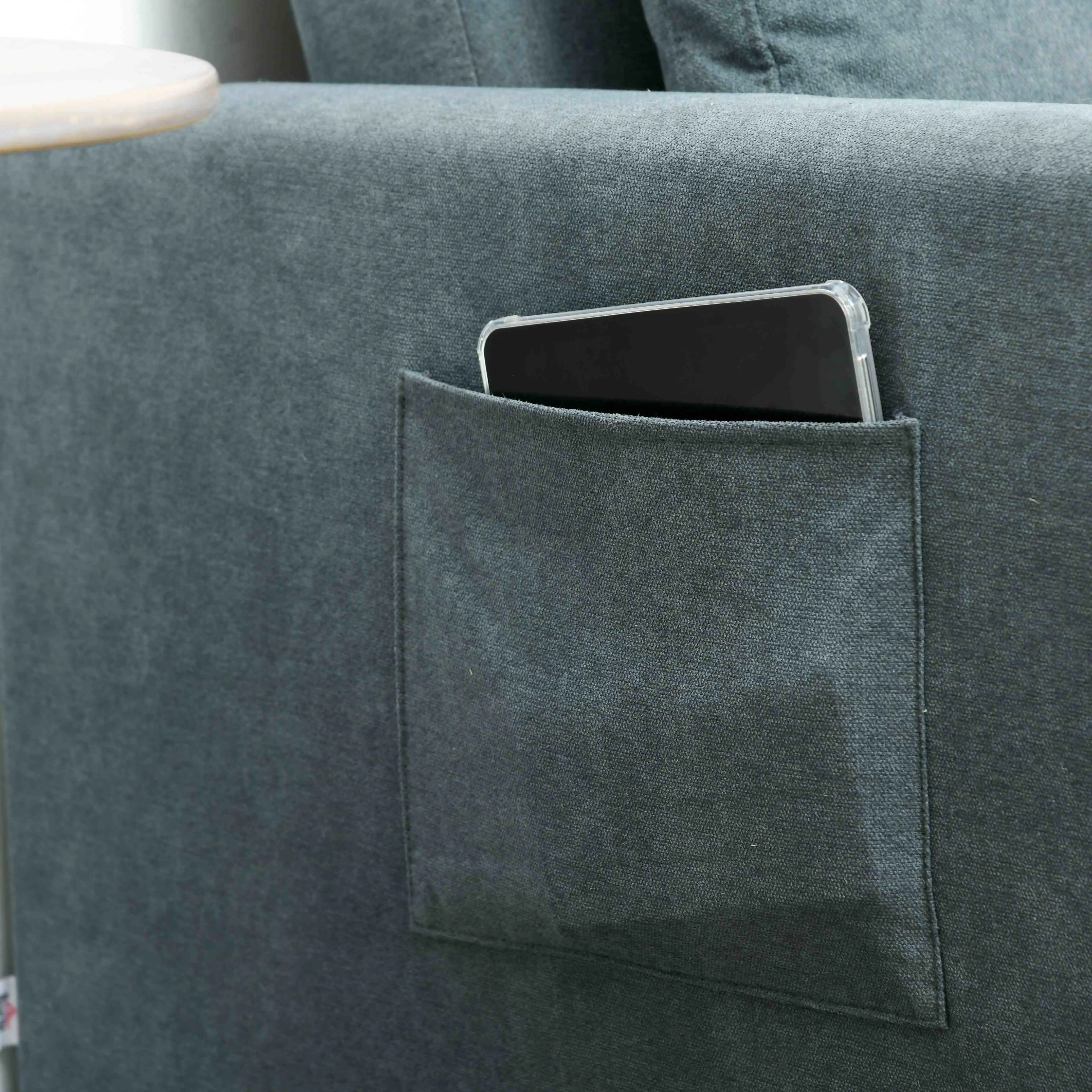 Sofa Bed 120 x 84 x 86cm - Charcoal Grey - 12