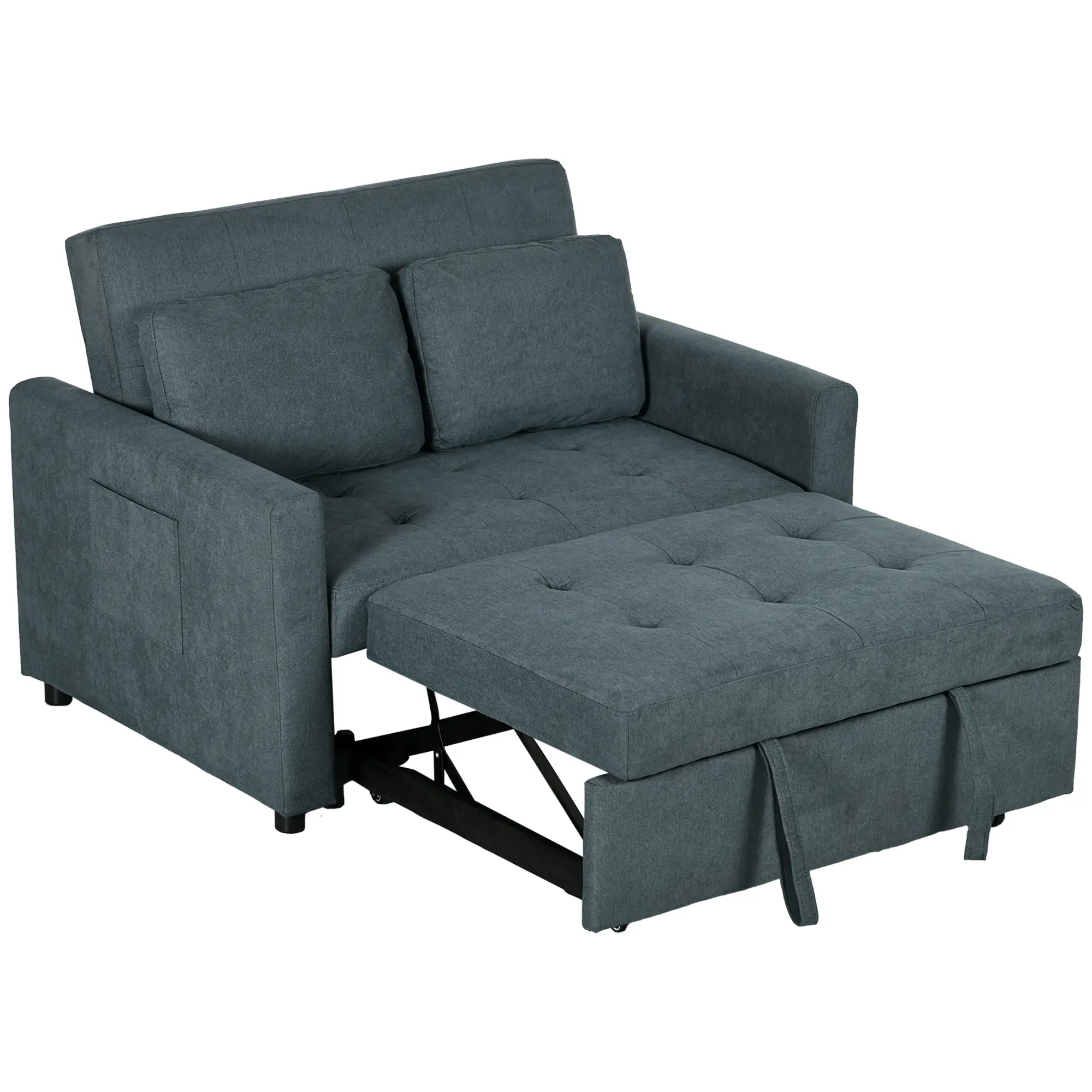 Sofa Bed 120 x 84 x 86cm - Charcoal Grey - 14