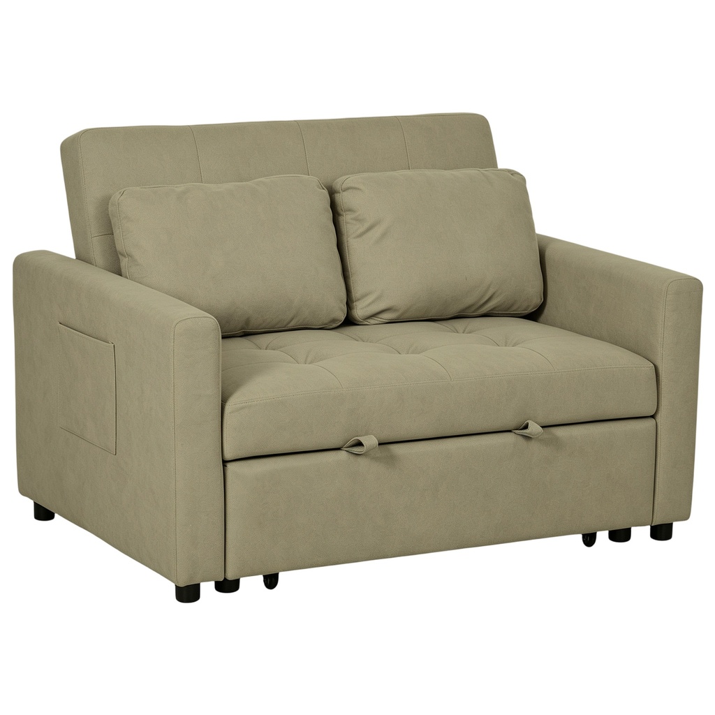 Sofa Bed 120 x 84 x 86cm - Light Brown - 1