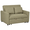 Sofa Bed 120 x 84 x 86cm - Light Brown - 1