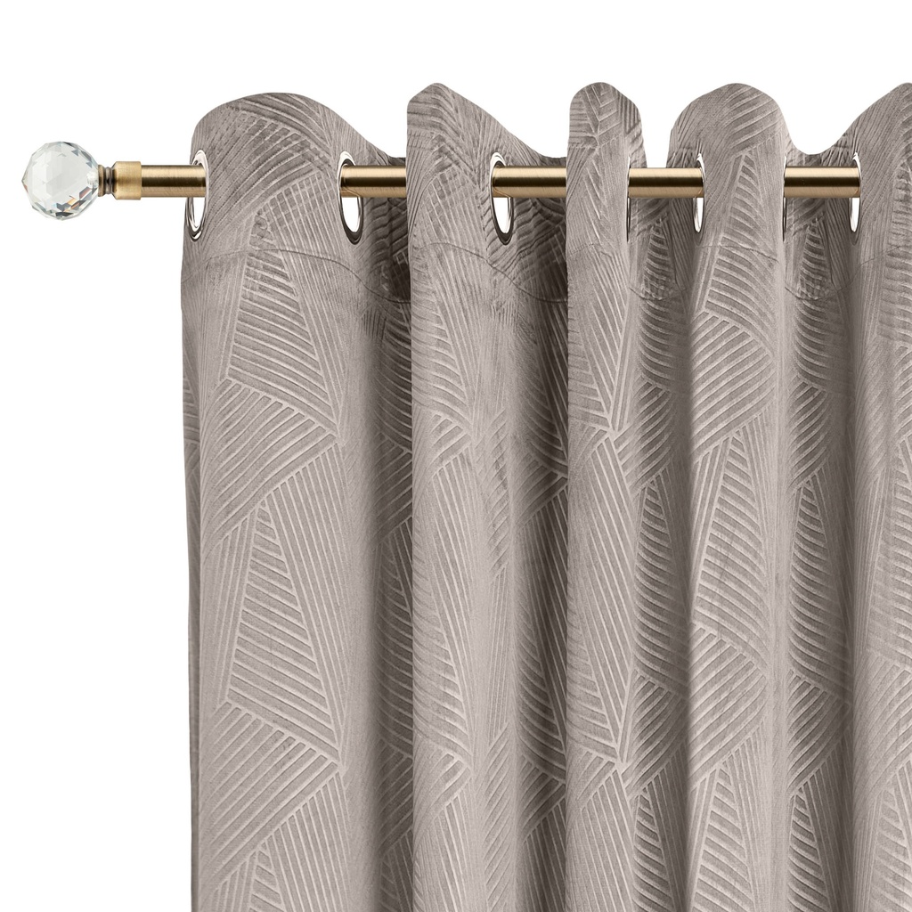 Cristalla - Extendable Curtain Pole in Antique Brass - Image 2