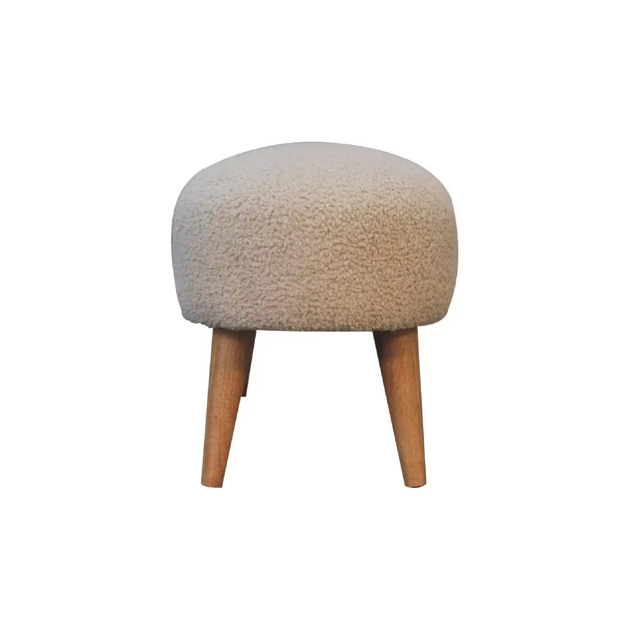 Mango Wood Bench 32 x 92 x 38cm, Brown, Cream - Brown, Cream - 8