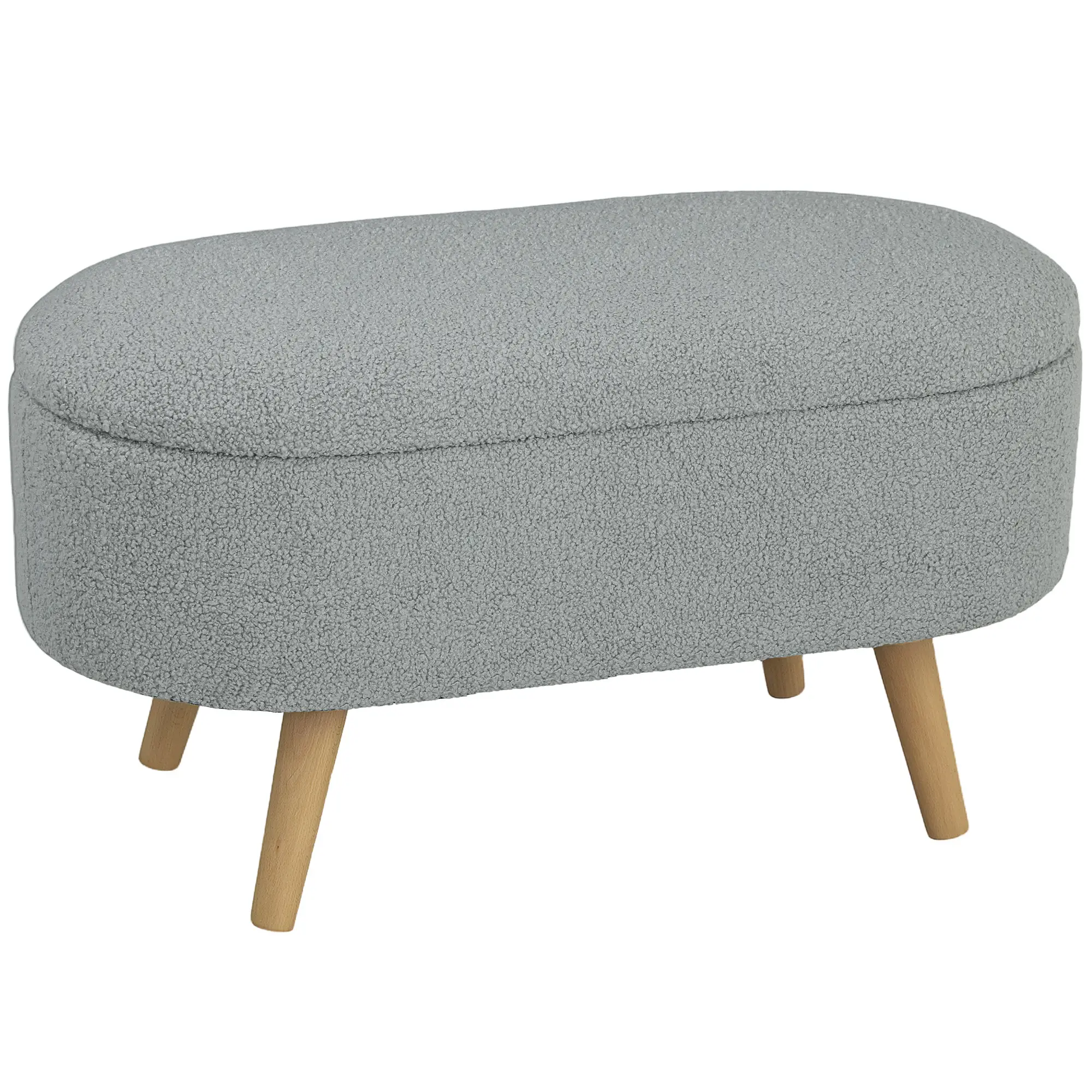 Storage Ottoman 82 x 41 x 45cm - Charcoal Grey - 11