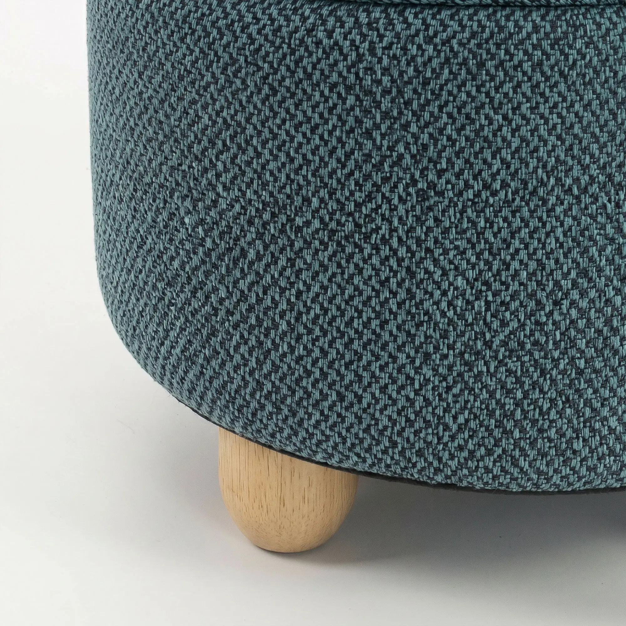 Round Storage Ottoman 38.5 x 33.5cm - Dark Blue - 11