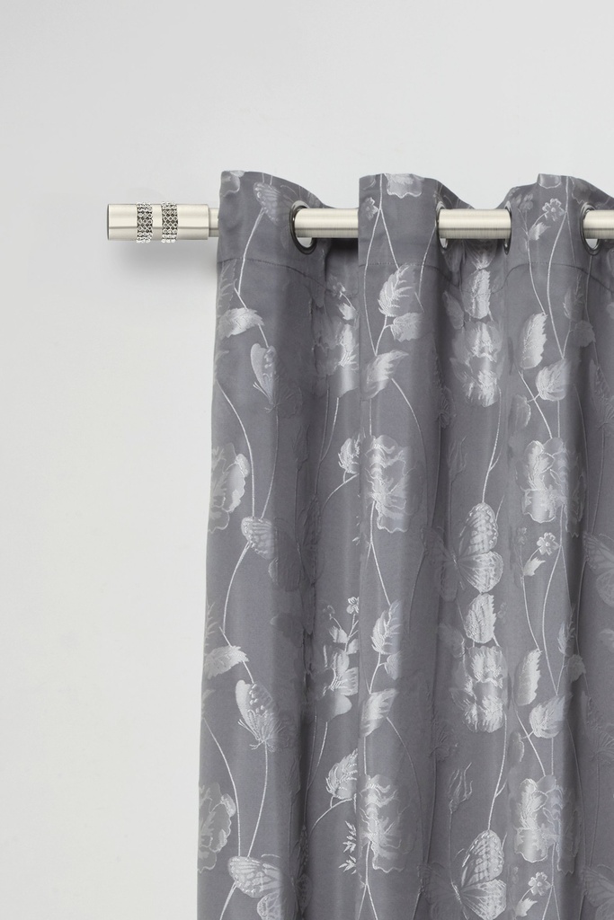 Sparkle - Extendable Curtain Pole in Brushed Silver - Image 2