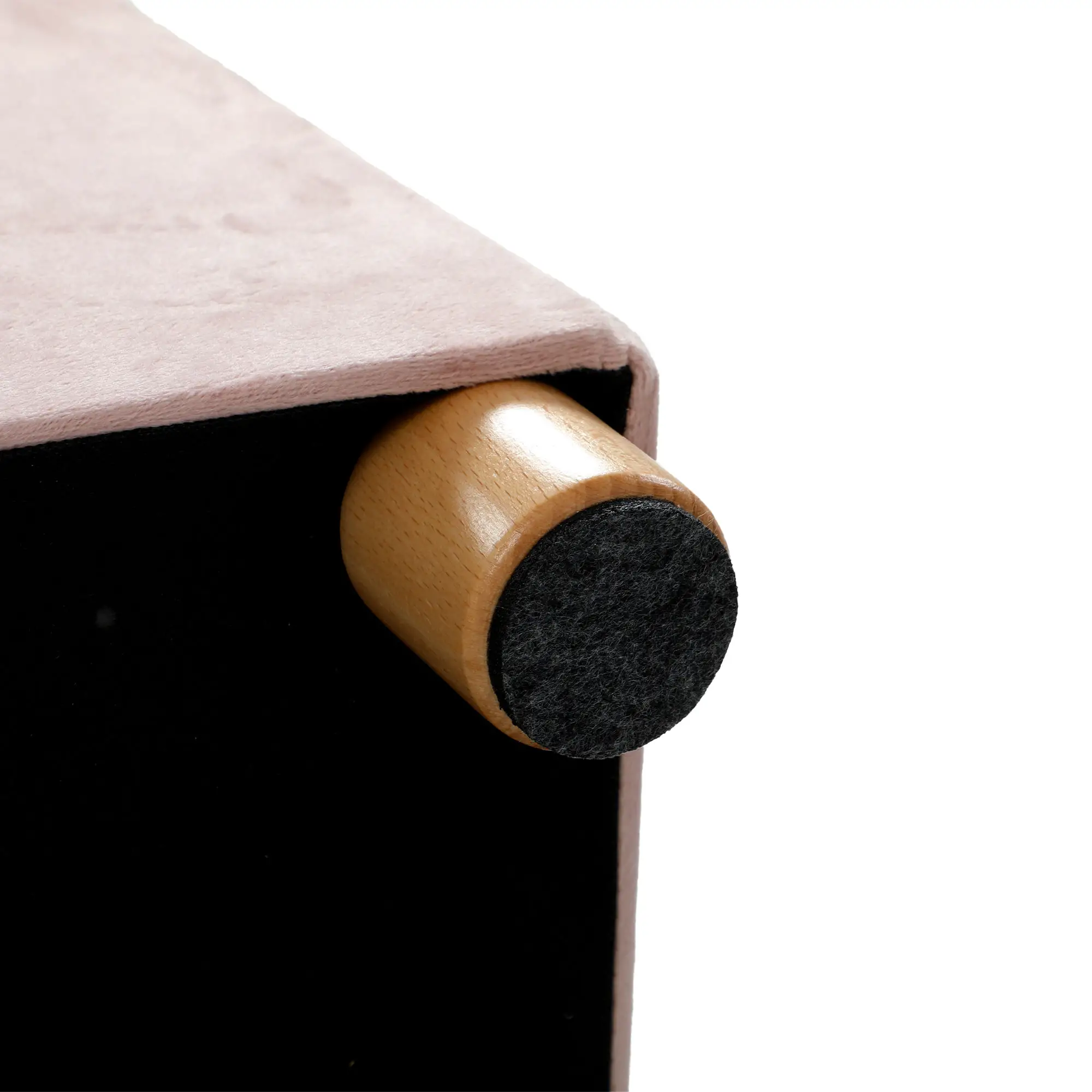 Velvet Storage Ottoman Bench 76 x 38 x 38cm - Pink - 12