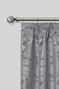 Bejeweled - Extendable Curtain Pole in Black Silk (With Rings) - Image 2