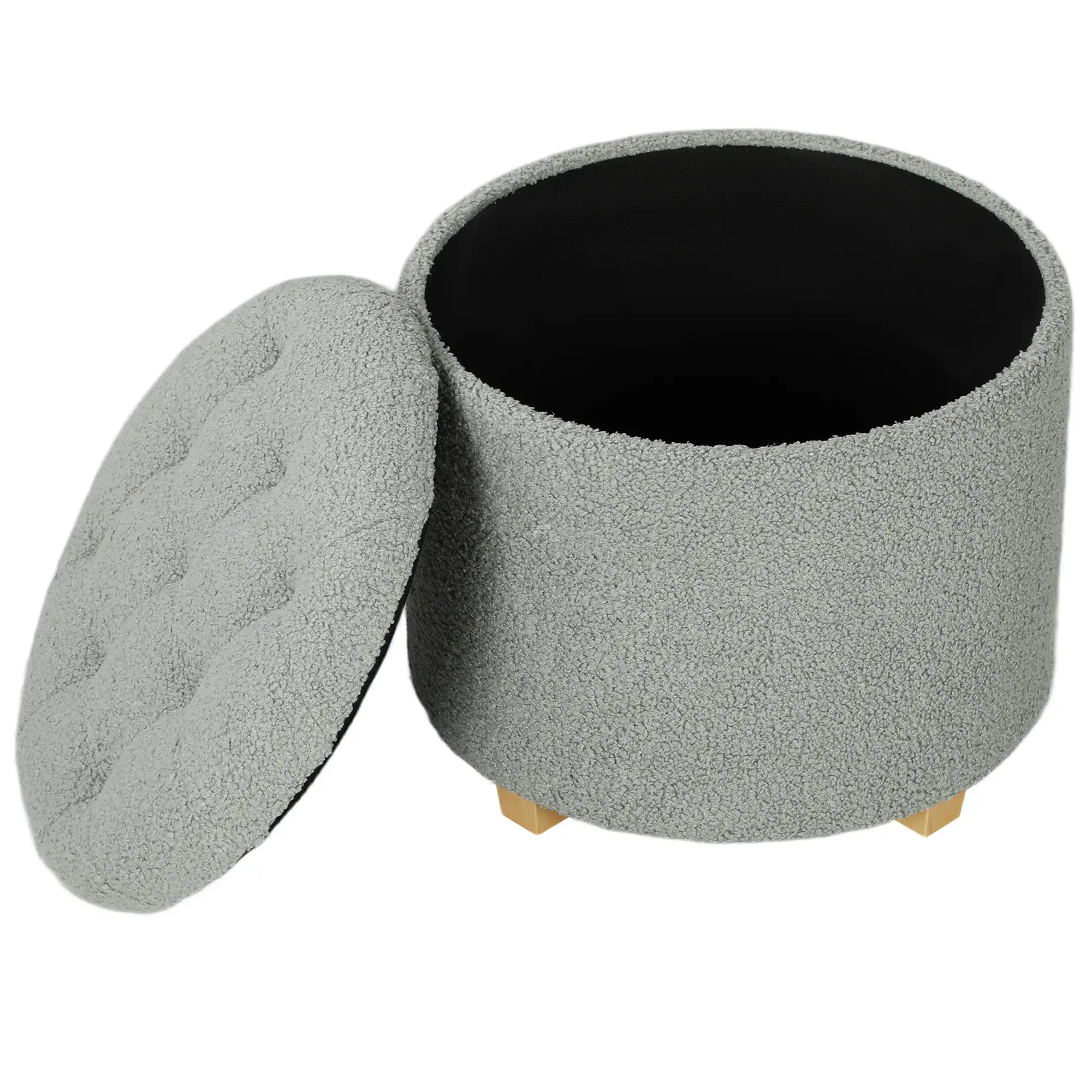 Storage Ottoman 45 x 41cm - Grey - 11