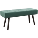 Velvet Ottoman Bench 100 x 36 x 45cm - Green - 1