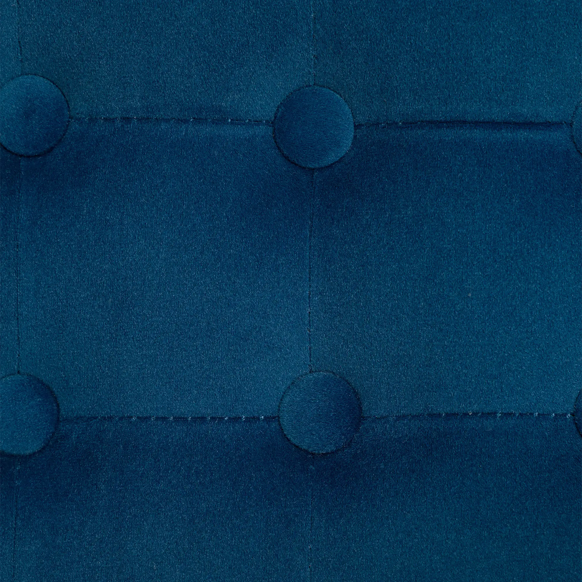 Square Velvet Footstool 35 x 35 x 35cm - Blue - 8