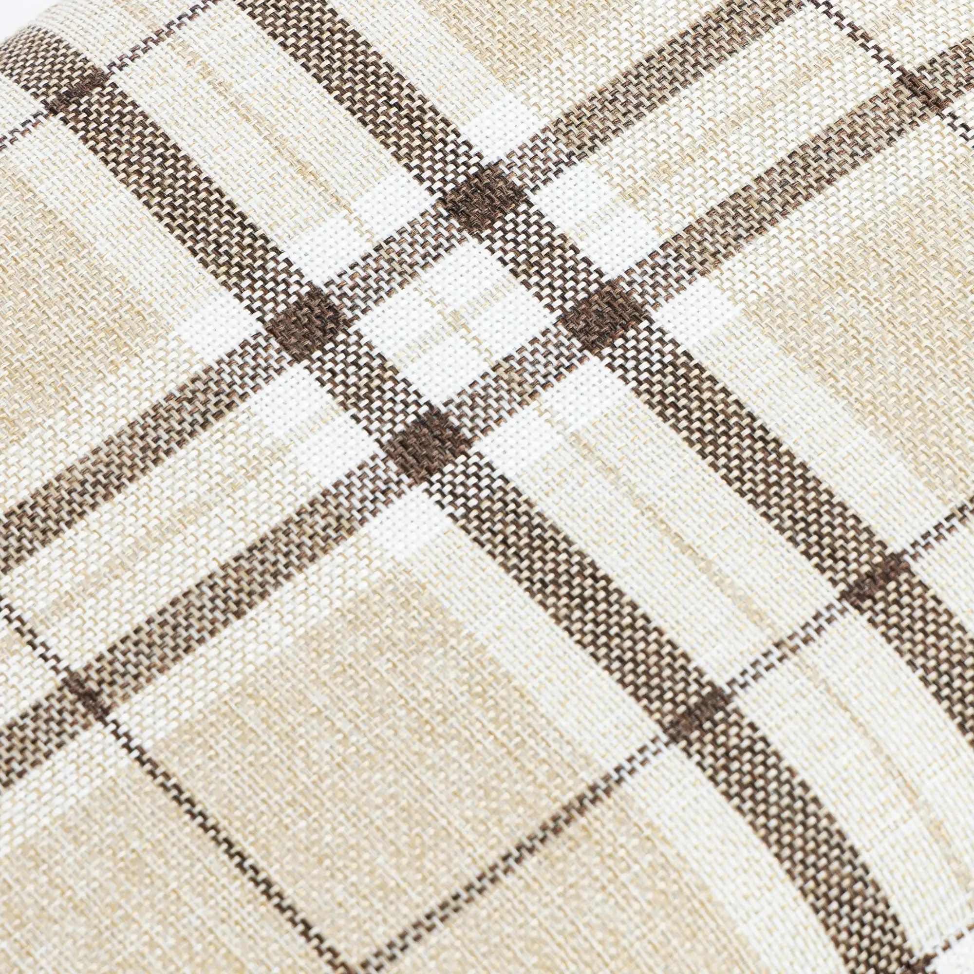 Linen Footstool 40 x 30 x 24cm - Multi-Colored - 13