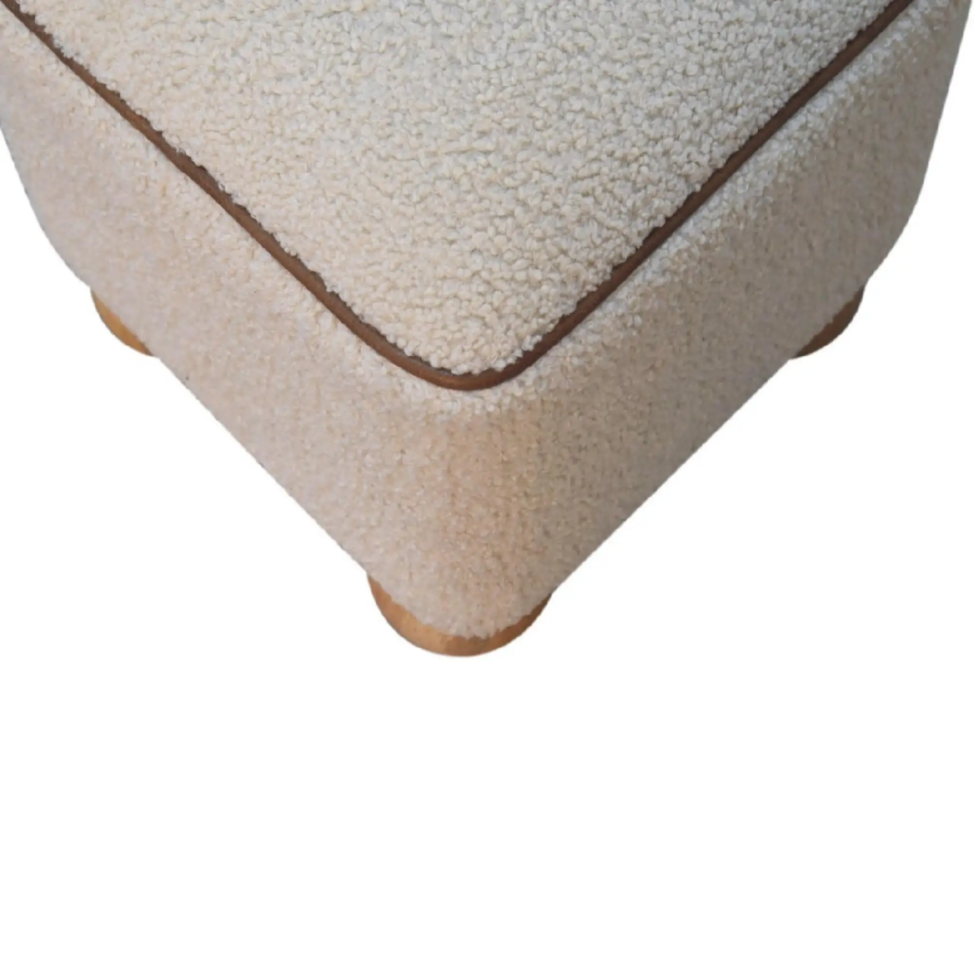 Footstool 38 x 38 x 40cm, Brown - Brown - 6