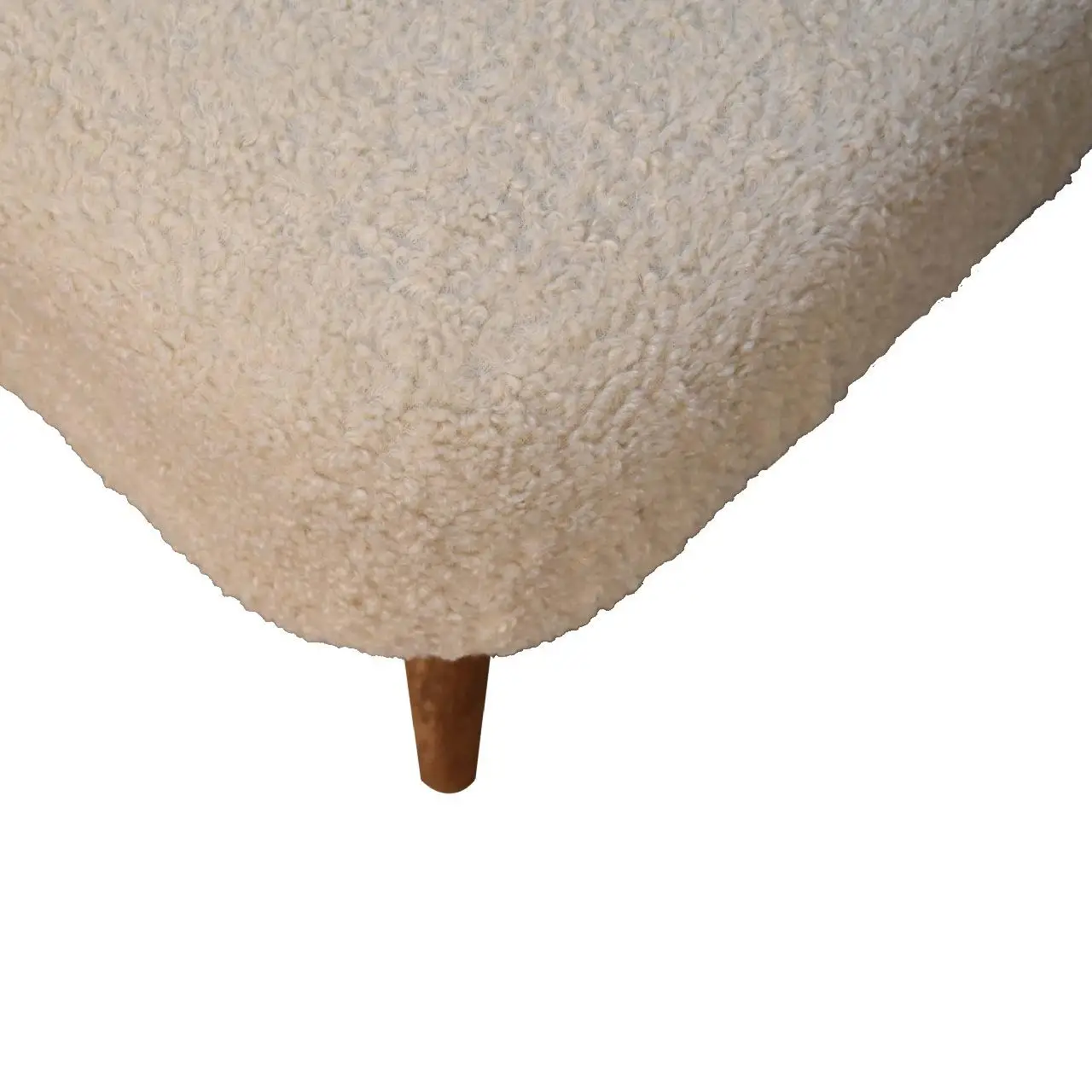 Square Footstool 40 x 40 x 35cm, Brown - Brown - 7