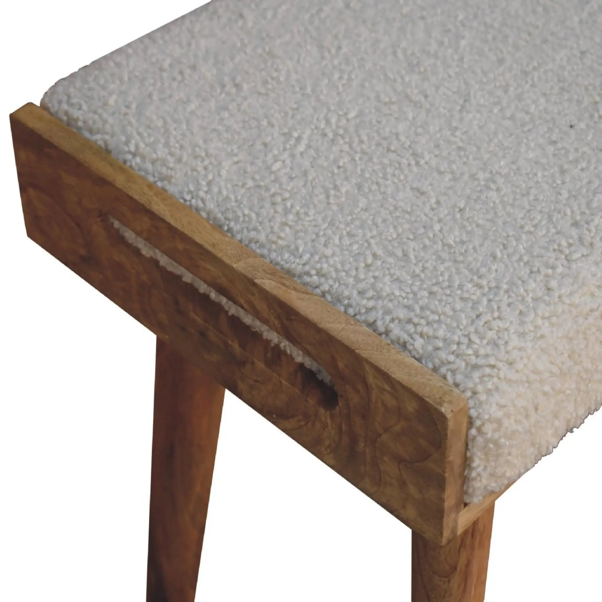 Footstool 35 x 50 x 52cm, Brown - Brown - 4