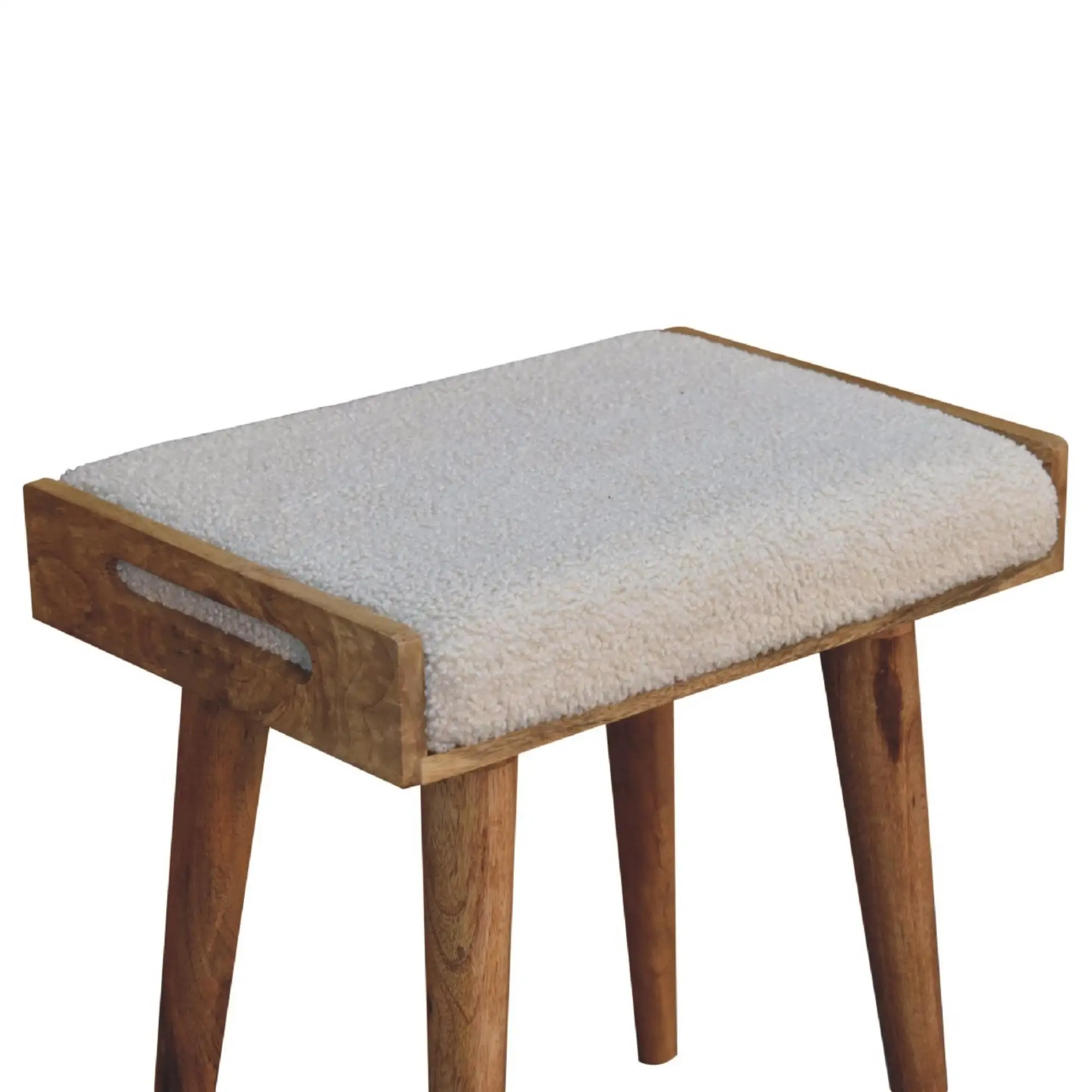 Footstool 35 x 50 x 52cm, Brown - Brown - 5