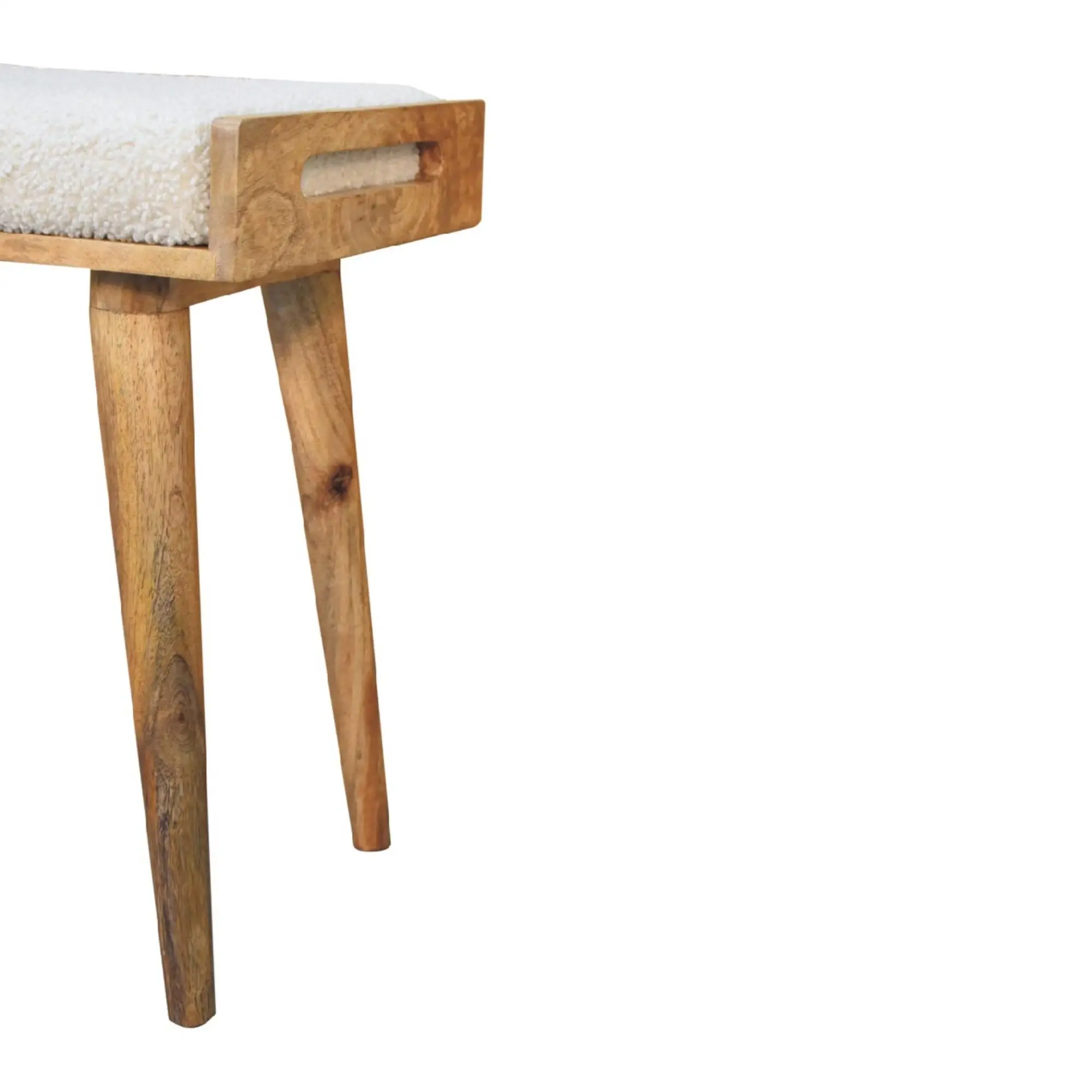 Footstool 35 x 50 x 52cm, Brown - Brown - 7