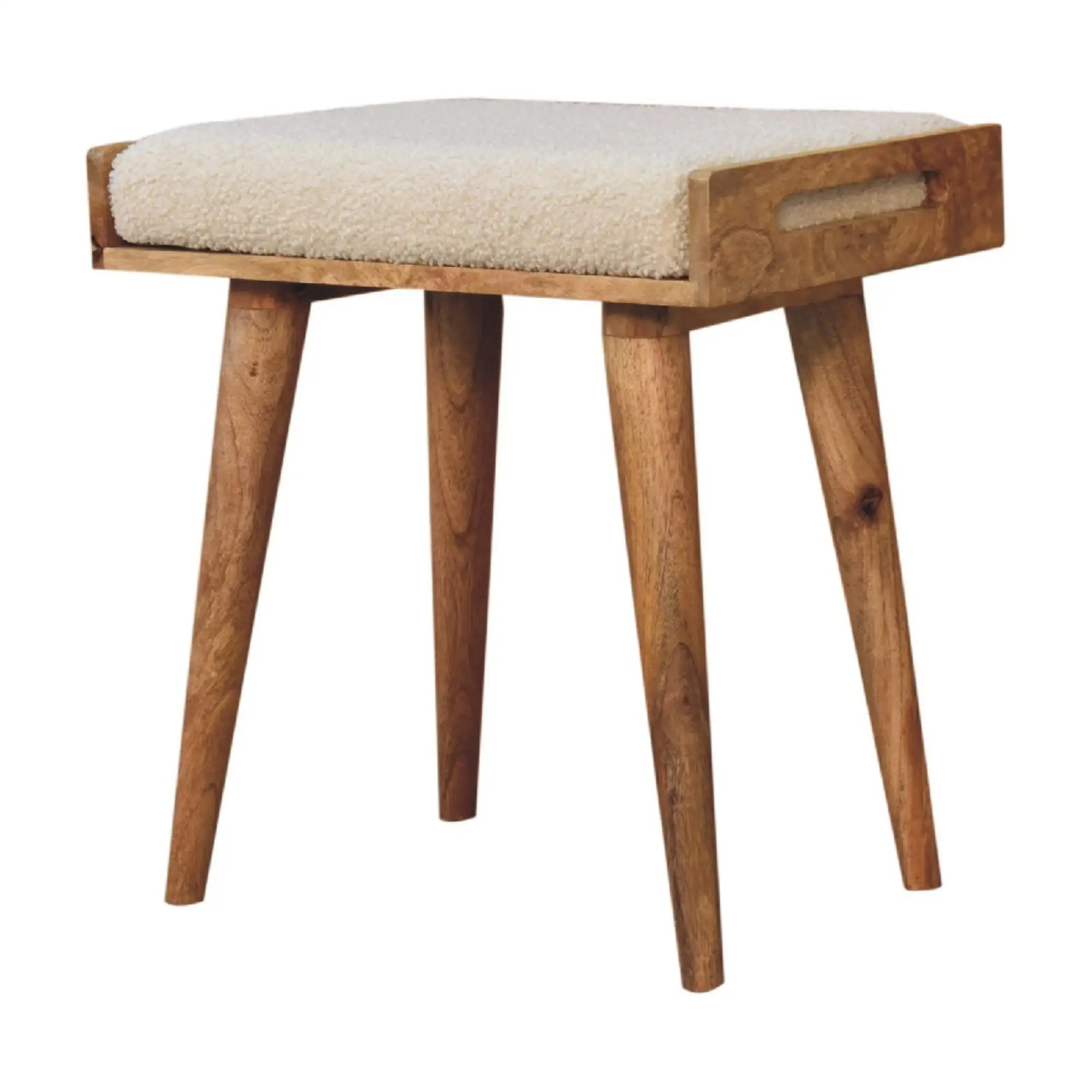 Footstool 35 x 50 x 52cm, Brown - Brown - 8