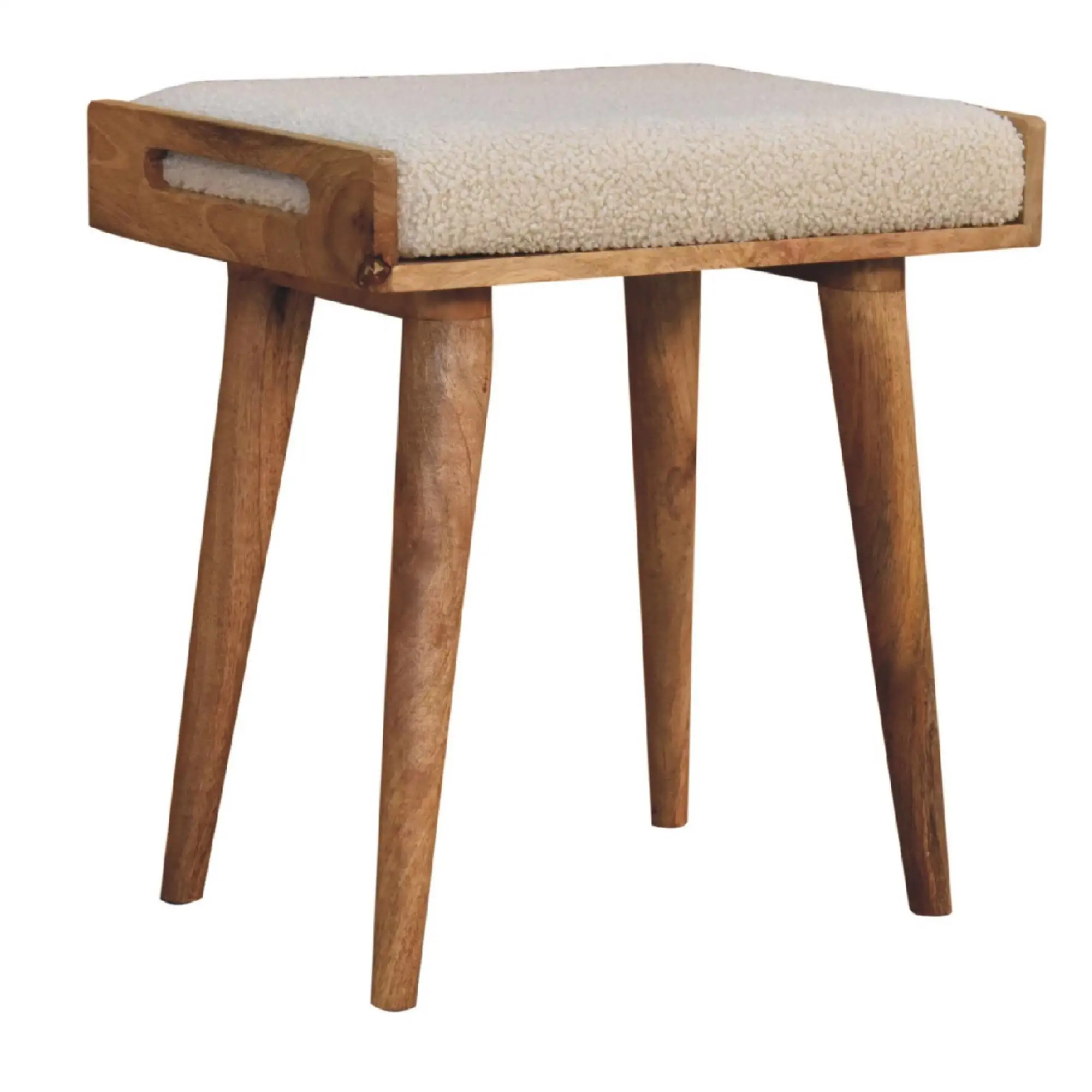 Footstool 35 x 50 x 52cm, Brown - Brown - 10