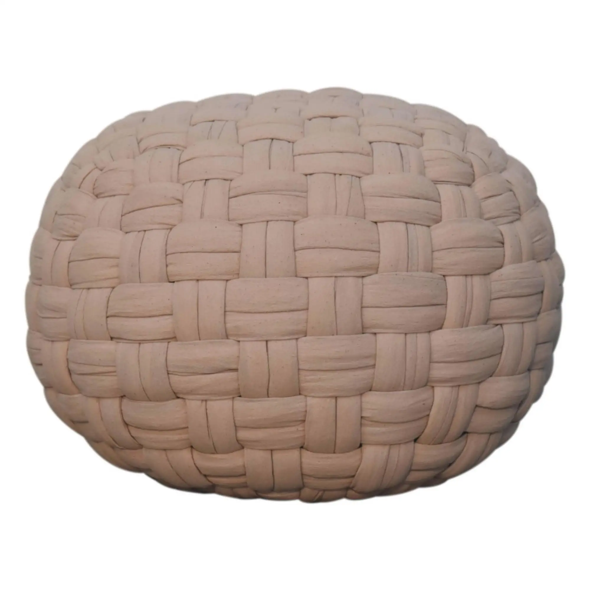 Footstool 48 x 48 x 36cm, Cream - Cream - 2