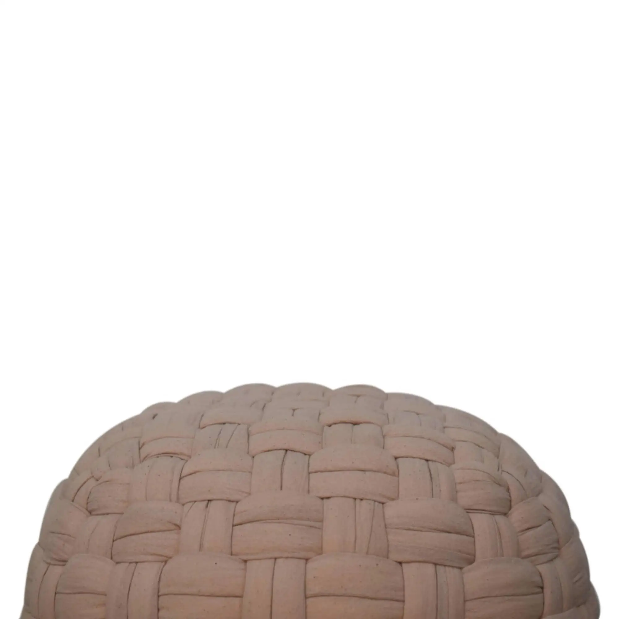 Footstool 48 x 48 x 36cm, Cream - Cream - 7