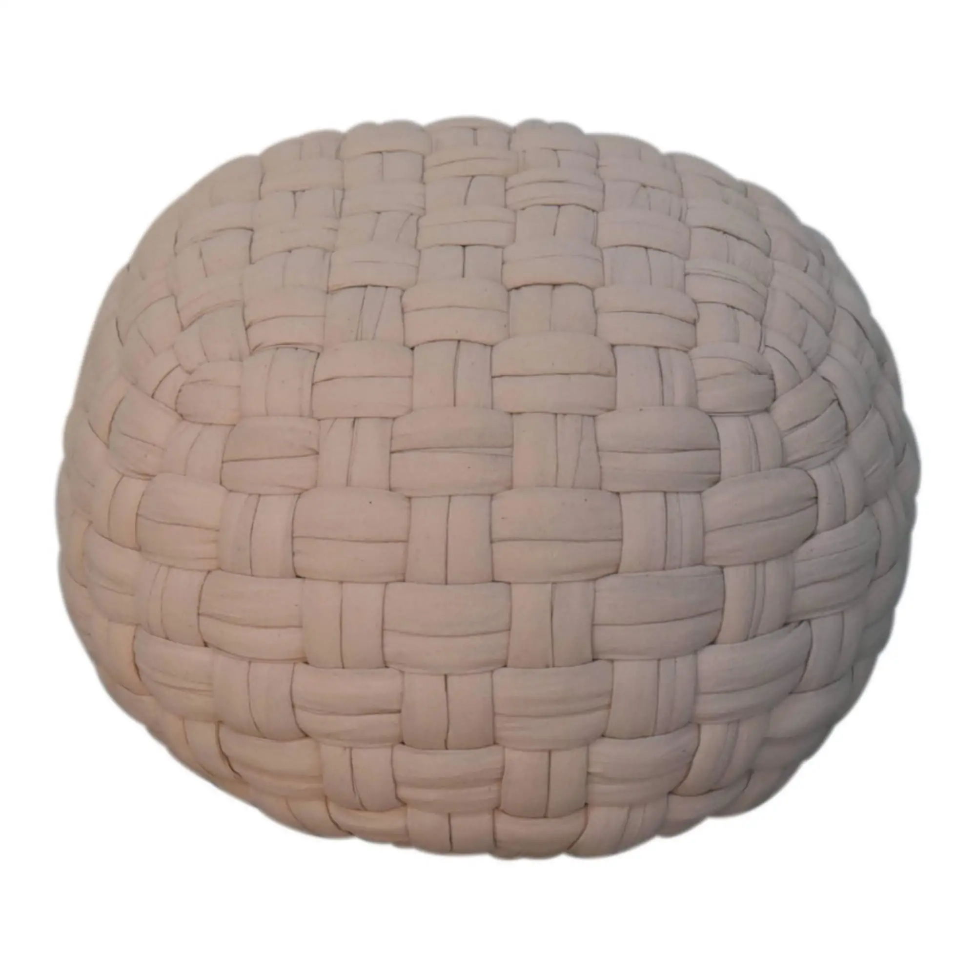 Footstool 48 x 48 x 36cm, Cream - Cream - 9