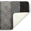 Aurora Collection - Tonal Stripe 2 Piece Bath Set - Black - Photo 2