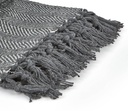 Hartley Recycled Cotton Throw in Silver - Image 3