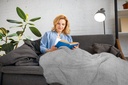 Hartley Recycled Cotton Throw in Silver - Image 5