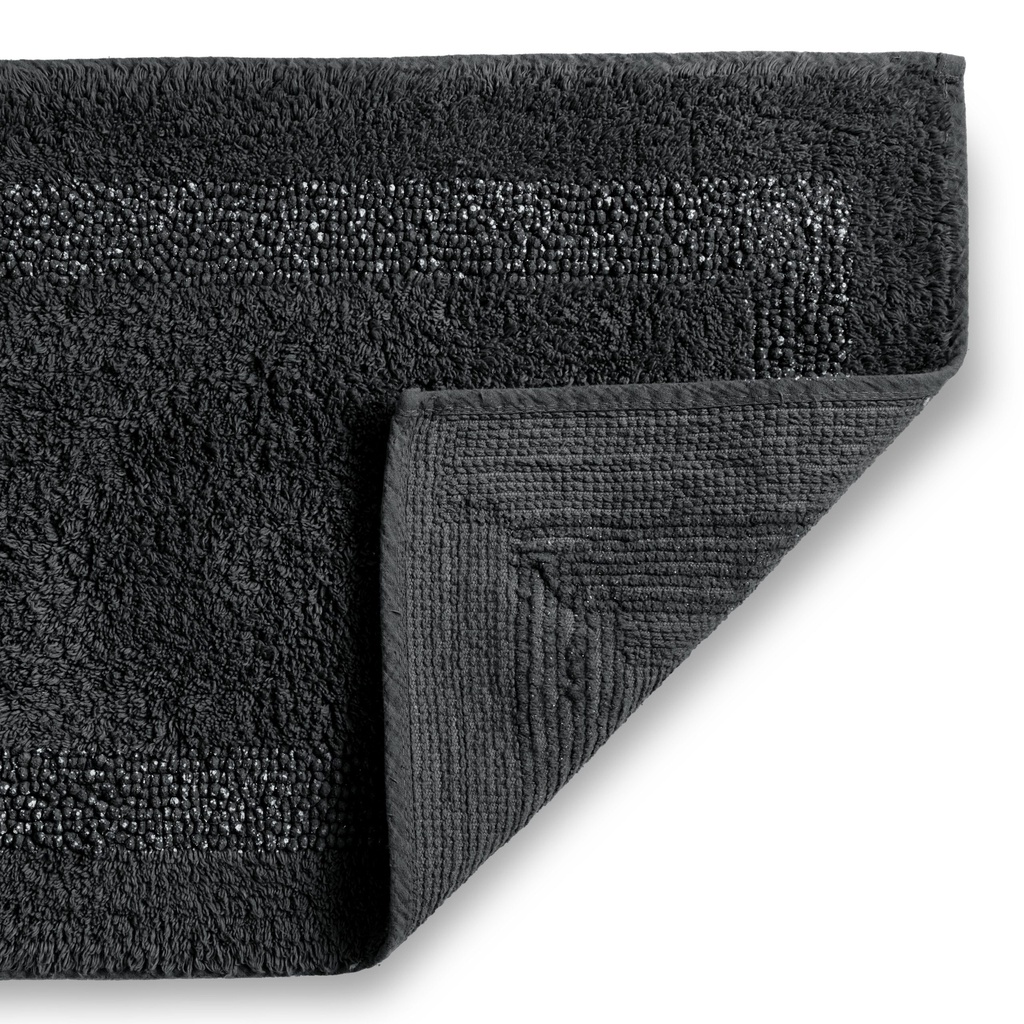 Thebes Collection - Sparkle Trim 2 Piece Bathroom Set - Black - Photo 2