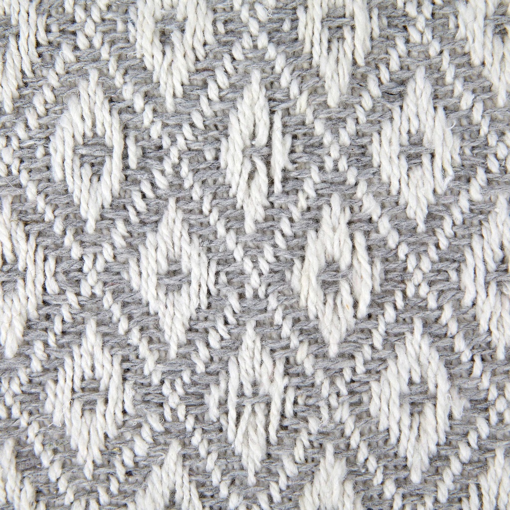 Stockholm Recycled Cotton Throw in Silver - Image 2