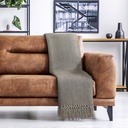 Hartley Recycled Cotton Throw in Natural - Image 6