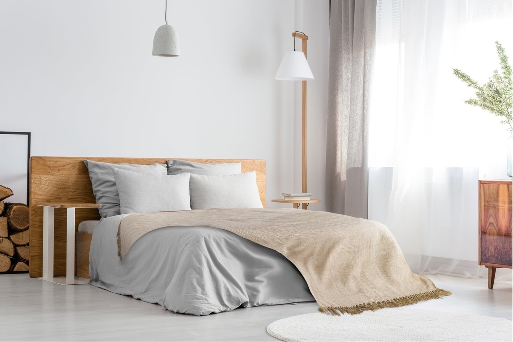 Hartley Recycled Cotton Throw in Natural - Image 7