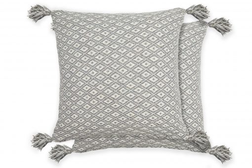 Stockholm – Recycled Cotton Cushion Cover in Silver - Gallery 1
